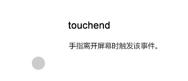 touchend